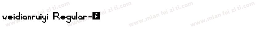 weidianruiyi Regular字体转换